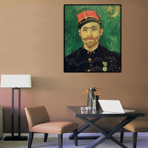 Wall Art Poster Prints on Canvas, Van Gogh Famous Abstract Portrait Canvas Paintings for Living Room Wall Home Decor No Frame - SallyHomey Life's Beautiful
