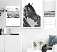 Load image into Gallery viewer, Horse Sea Wall Art canvas Poster Landscape Print Minimalist Nordic Decoration Painting Decorative Picture - SallyHomey Life&#39;s Beautiful