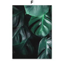 Load image into Gallery viewer, Fresh Green Big Leaves Tropical Plants Wall Art Canvas Painting Nordic Posters And Prints Wall Pictures For Living Room Decor - SallyHomey Life&#39;s Beautiful