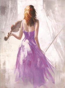 Modern Abstract Portrait Posters and Prints Wall Art Canvas Painting the Violin Player Decorative Pictures for Living Room Decor - SallyHomey Life's Beautiful