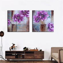 Load image into Gallery viewer, 70x70cm Modern Hand Paint Flowers Poster Prints on Canvas - SallyHomey Life&#39;s Beautiful