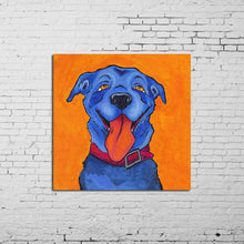 Load image into Gallery viewer, 100%Handpainted Oil Paintings Wall Pictures Animal Oil Painting on Canvas Lovely Puppy Dog Wall Art for Home Decoration