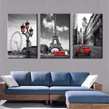Load image into Gallery viewer, Modern City Landscape Canvas Painting Landscape of the Eiffel Tower in Paris Poster Wall Picture for Living Room Home Decor Gift - SallyHomey Life&#39;s Beautiful