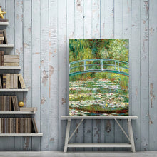 Load image into Gallery viewer, Impressionist Famous Painting Monet&#39;s Pond with Water Lilies Poster Print on Canvas Wall Art Painting for Living Room Home Decor - SallyHomey Life&#39;s Beautiful