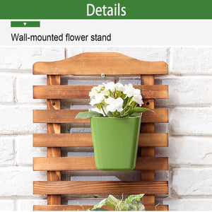 Modern Nordic Wall Hanging Decor Flower Plant Storage Bamboo Flower Shelf Living Room Bedroom Decoration