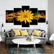 Load image into Gallery viewer, 🔥 Modern Abstract Posters and Prints Wall Art Canvas Painting 5pcs Abstract Yellow Flower Decorative Picture for Living Room Decor - SallyHomey Life&#39;s Beautiful