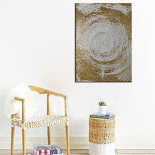 Load image into Gallery viewer, Nordic Canvas Painting Round Lines Color Gradient Level Imagination Abstract Dark Universe Pictures Wall Art Posters Home Decor - SallyHomey Life&#39;s Beautiful