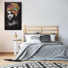 Load image into Gallery viewer, Abstract Portrait Oil Painting Posters and Prints Wall Art Canvas Painting Home Decorative African Woman Picture for Living Room - SallyHomey Life&#39;s Beautiful