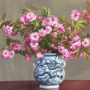 100% Hand Painted Flower Vases Bonsai Oil Painting On Canvas Wall Art Frameless Picture Decoration For Live Room Home Decor Gift
