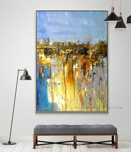 Large handmade cuadro decorativo canvas moderno abstract living room canvas art oil painting for bedroom picture home deco art - SallyHomey Life's Beautiful