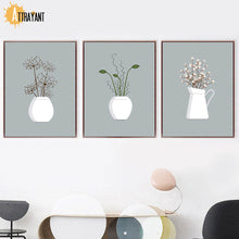 Load image into Gallery viewer, Plant Flower Minimalism Scandinavian Wall Art Print Canvas Painting Nordic Posters And Prints Wall Pictures For Living Room - SallyHomey Life&#39;s Beautiful
