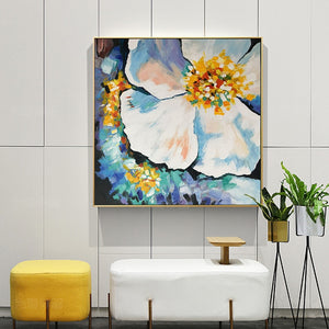 100% Hand Painted Modern Flowers Art Oil Painting On Canvas Wall Art Wall Painting Adornment pictures For Living Room Home Decor