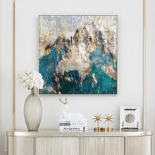 Load image into Gallery viewer, Abstract Art Oil Pianting Posters and Prints on Canvas Wall Painting Golden Mountains Pictures for Living Room Decor No Frame - SallyHomey Life&#39;s Beautiful