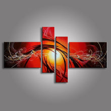 Load image into Gallery viewer, Hand Painted Abstract Oil Paintings On Canvas Red Black White Modern Oil Painting Set Home Decoration Wall Art For Living Room - SallyHomey Life&#39;s Beautiful