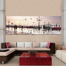 Load image into Gallery viewer, Abstract Landscape Posters and Prints Wall Art Canvas Painting Lovers and City View Oil Painting Pictures for Living Room Decor - SallyHomey Life&#39;s Beautiful