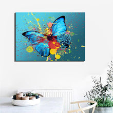 Load image into Gallery viewer, Modern Abstarct Oil Painting Posters and Prints Wall Art Paintings On Canvas Watercolor Ink Butterfly Pictures for Living Room - SallyHomey Life&#39;s Beautiful