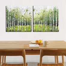 Load image into Gallery viewer, Modern Trees Posters and Prints Wall Art Canvas Painting Abstract Birch Forest Decorative Painting Picture for Living Room Decor - SallyHomey Life&#39;s Beautiful