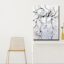 Load image into Gallery viewer, Abstract Portrait Canvas Painting Print Poster Hand-drawn Line Drawing Wall Art Picture for Living Room Home Decoration Gift - SallyHomey Life&#39;s Beautiful