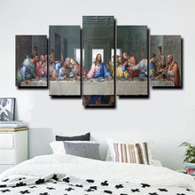 Load image into Gallery viewer, 5 Sets Famous HD Print Canvas Painting The Last Supper Leonardo Da Vinci Wall Pictures For Living Room kitchen Room Unframed - SallyHomey Life&#39;s Beautiful