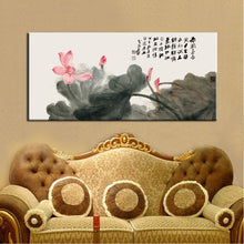 Load image into Gallery viewer, Chinese Modern Canvas Painting Zhang Daqian Lotus Painting Print Poster Wall Painting Art for Living Room Home Decoration - SallyHomey Life&#39;s Beautiful