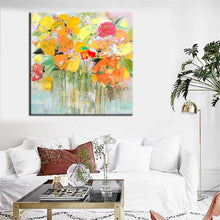 Load image into Gallery viewer, 70x70cm, Canvas Prints Wall Decoration, Modern Abstract Watercolor Paintings Prints On Canvas Colorful Flowers Poster Home Decor - SallyHomey Life&#39;s Beautiful