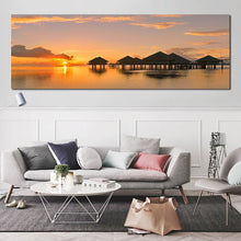 Load image into Gallery viewer, Modern Seascape and Pavilions Posters Wall Art Pictures - SallyHomey Life&#39;s Beautiful