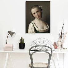 Load image into Gallery viewer, Classical Famous Oil Painting Posters and Prints Wall Art Canvas Painting A Young Woman by Pietro Rotari Picture For Living Room - SallyHomey Life&#39;s Beautiful