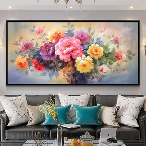 100% Hand Painted Modern Flower Art Oil Painting On Canvas Wall Art Frameless Picture Decoration For Live Room Home Decor Gift