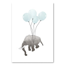 Load image into Gallery viewer, Nursery Quotes Wall Art Canvas Poster Minimalist Print Elephant Balloon Painting Decoration Picture Nordic Kid Bedroom Decor - SallyHomey Life&#39;s Beautiful