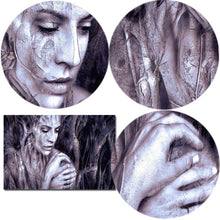 Load image into Gallery viewer, Modern Posters and Prints Wall Art Canvas Painting Wood Carving Women Portrait Decorative Painting for Living Room Home Decor - SallyHomey Life's Beautiful