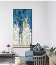 Load image into Gallery viewer, Abstractas wall art picture home decoration picture home deco paintings for living room wall blue canvas - SallyHomey Life&#39;s Beautiful