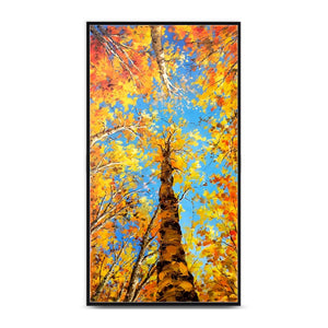 100% Hand Painted Trees Scenery High-quality Art Oil Painting On Canvas Wall Art Wall Painting Adornment pictures For Home Decor