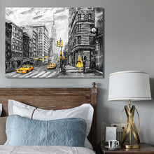 Load image into Gallery viewer, Abstract Landscape Posters and Prints on Canvas Wall Art Oil Painting New York and Paris City View Picture for Living Room Decor - SallyHomey Life&#39;s Beautiful