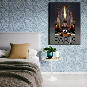 Modern Paintings City Landscape Prints on Canvas Paris and NewYork Night Scence Wall Art Poster for Living Room Home Decoration - SallyHomey Life's Beautiful