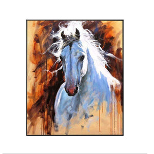 100% Hand Painted Abstract Horse'head Art Painting On Canvas Wall Art Wall Adornment Picture Painting For Living Room Home Decor
