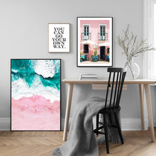 Load image into Gallery viewer, Landscape Canvas Poster Nordic Decoration Pink Beach Bus Wall Art Print Painting Decorative Picture Scandinavian Home Decor - SallyHomey Life&#39;s Beautiful