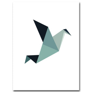 Geometry Bird Arrow Art Canvas Poster Minimalist Painting Abstract Wall Picture Print Modern Home Children Room Decoration - SallyHomey Life's Beautiful