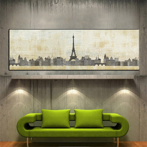New York and Paris on Canvas Oil Painting - SallyHomey Life's Beautiful