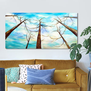Abstract Trees Decorative Paintings for Living Room Home Decor - SallyHomey Life's Beautiful