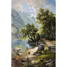 Load image into Gallery viewer, 100% Hand Painted Natural Scenery Art Oil Painting On Canvas Wall Art Frameless Picture Decoration For Live Room Home Decor Gift