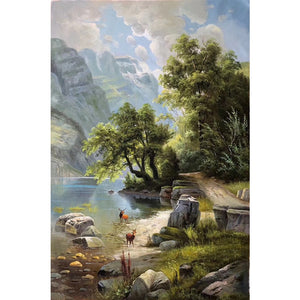 100% Hand Painted Natural Scenery Art Oil Painting On Canvas Wall Art Frameless Picture Decoration For Live Room Home Decor Gift
