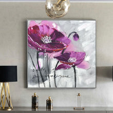 Load image into Gallery viewer, Modern Abstract Flower Posters and Prints Wall Art Canvas Printing Noble Violet Pictures for Living Room Home Decor - SallyHomey Life&#39;s Beautiful