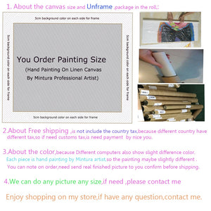 100% Hand Painted Abstract Scenery Art Oil Painting On Canvas Wall Art Frameless Picture Decoration For Living Room Home Decor