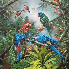 Load image into Gallery viewer, 100% Hand Painted Colored Parrot High-quality Art Oil Painting On Canvas Wall Art Wall Adornment Picture Painting For Home Decor