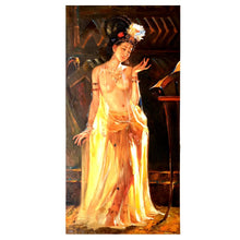 Load image into Gallery viewer, 100% Hand Painted Classical Woman Art Oil Painting On Canvas Wall Art Frameless Picture Decoration For Live Room Home Decor Gift
