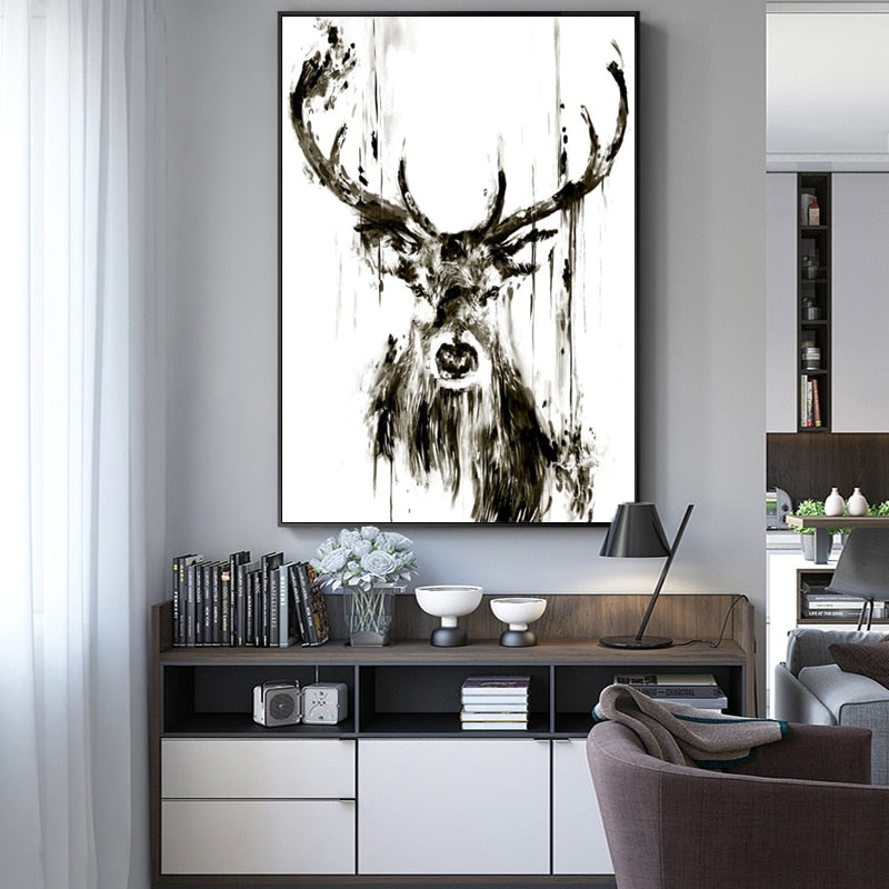 Modern Abstract Animal Posters And Prints - SallyHomey Life's Beautiful
