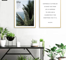 Load image into Gallery viewer, Tropical Decoration Scandinavian Palm Tree Canvas Landscape Poster Motivation Nordic Wall Art Print Painting Decorative Picture - SallyHomey Life&#39;s Beautiful
