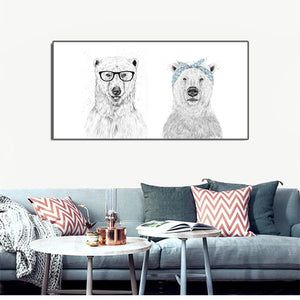 70x140cm - Modern Nordic Minimalism Painting Prints on Canvas Wall Art - SallyHomey Life's Beautiful