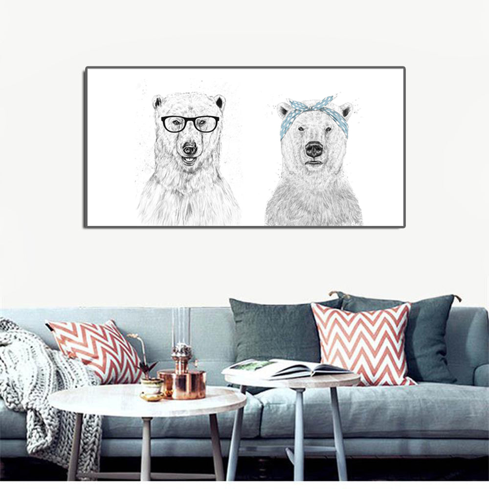 70x140cm - Modern Nordic Minimalism Painting Prints on Canvas Wall Art - SallyHomey Life's Beautiful