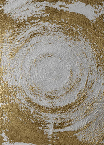 Nordic Canvas Painting Round Lines Color Gradient Level Imagination Abstract Dark Universe Pictures Wall Art Posters Home Decor - SallyHomey Life's Beautiful
